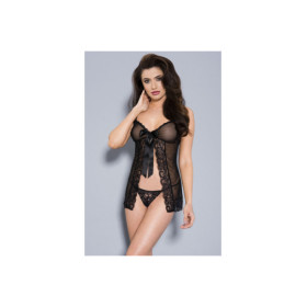 Babydoll et string noir 